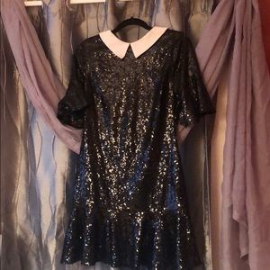 Venus sequins black dress